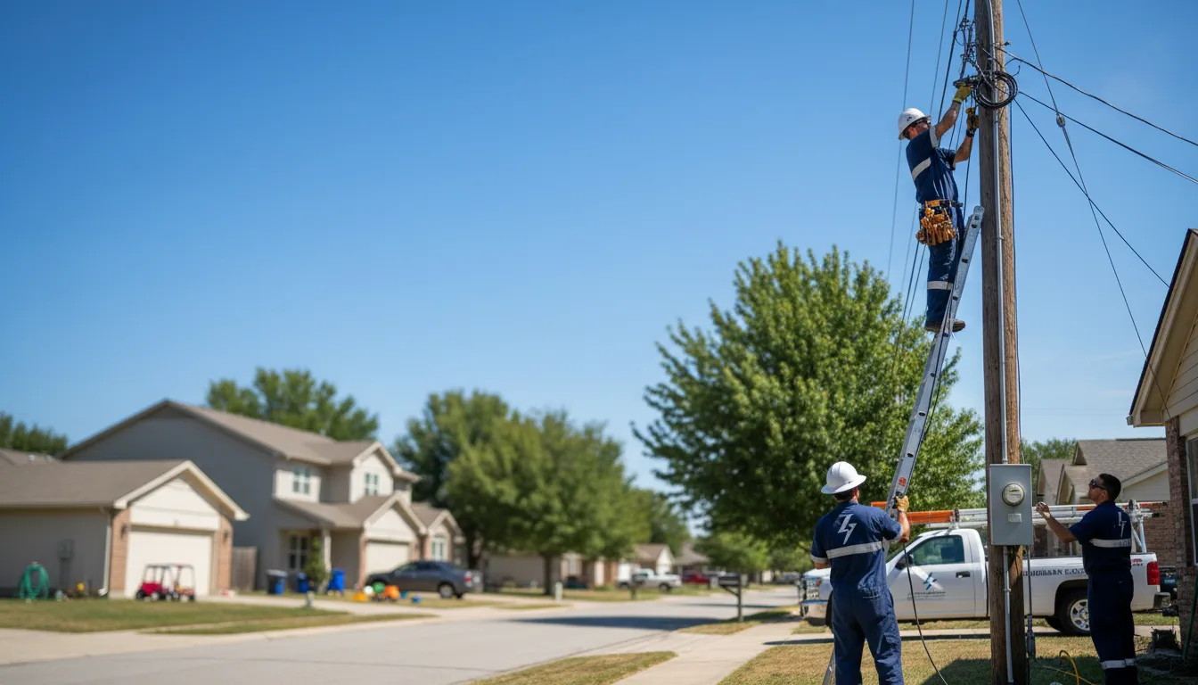 Residential electrician providing installation services in Lee, IL